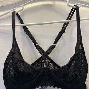 Elegant Black Lace Bralette